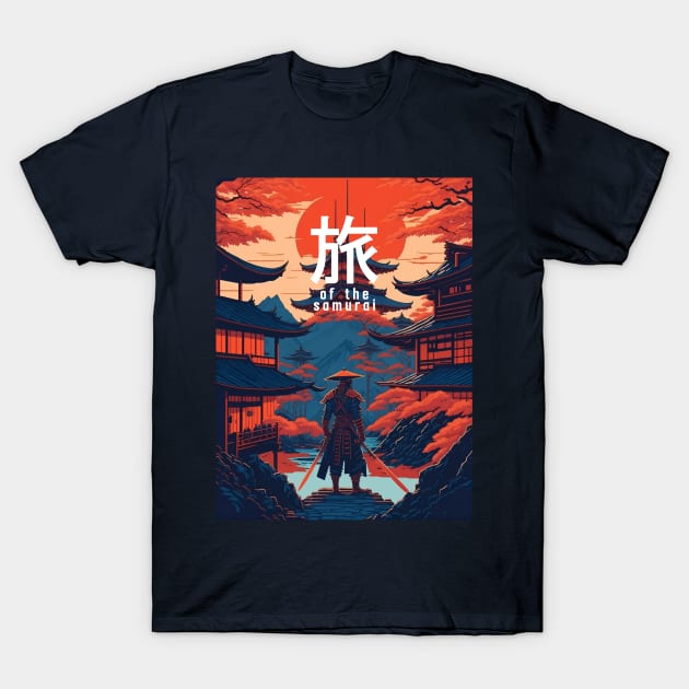 Futuristic Samurai: A Journey Through Time and Tradition T-Shirt by By_Russso